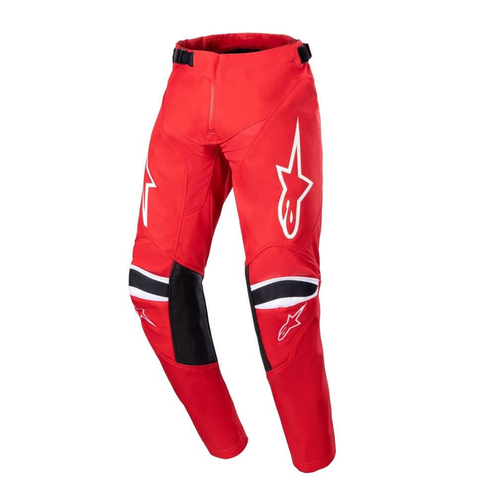 Calças Alpinestars Youth Racer Narin Mars Vermelha/Branca Tamanho 22