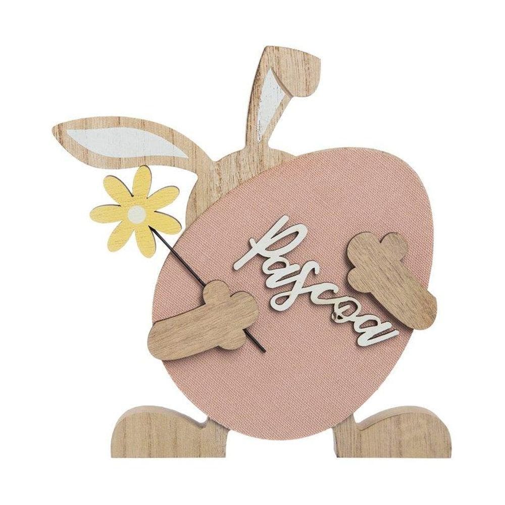 Adorno Coelho Home Style Margarida 16 cm