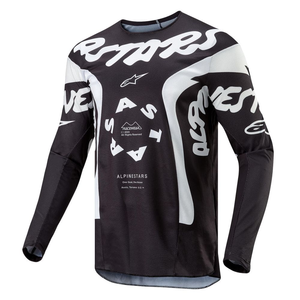 Jersey Alpinestars Racer Hana 3768324-12-XL preto/branco para homens