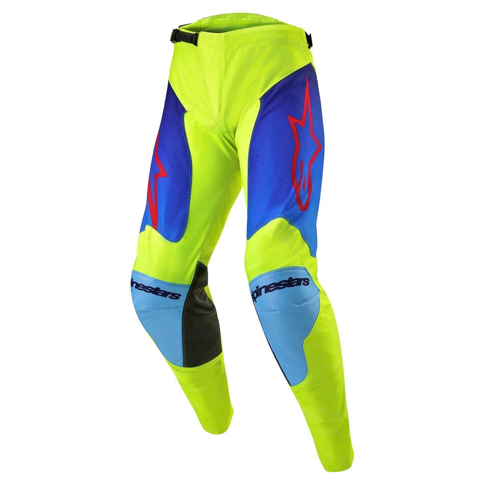 Calças Alpinestars Racer Hoen Ylow Fluo/Azul/Nt Navy para homens