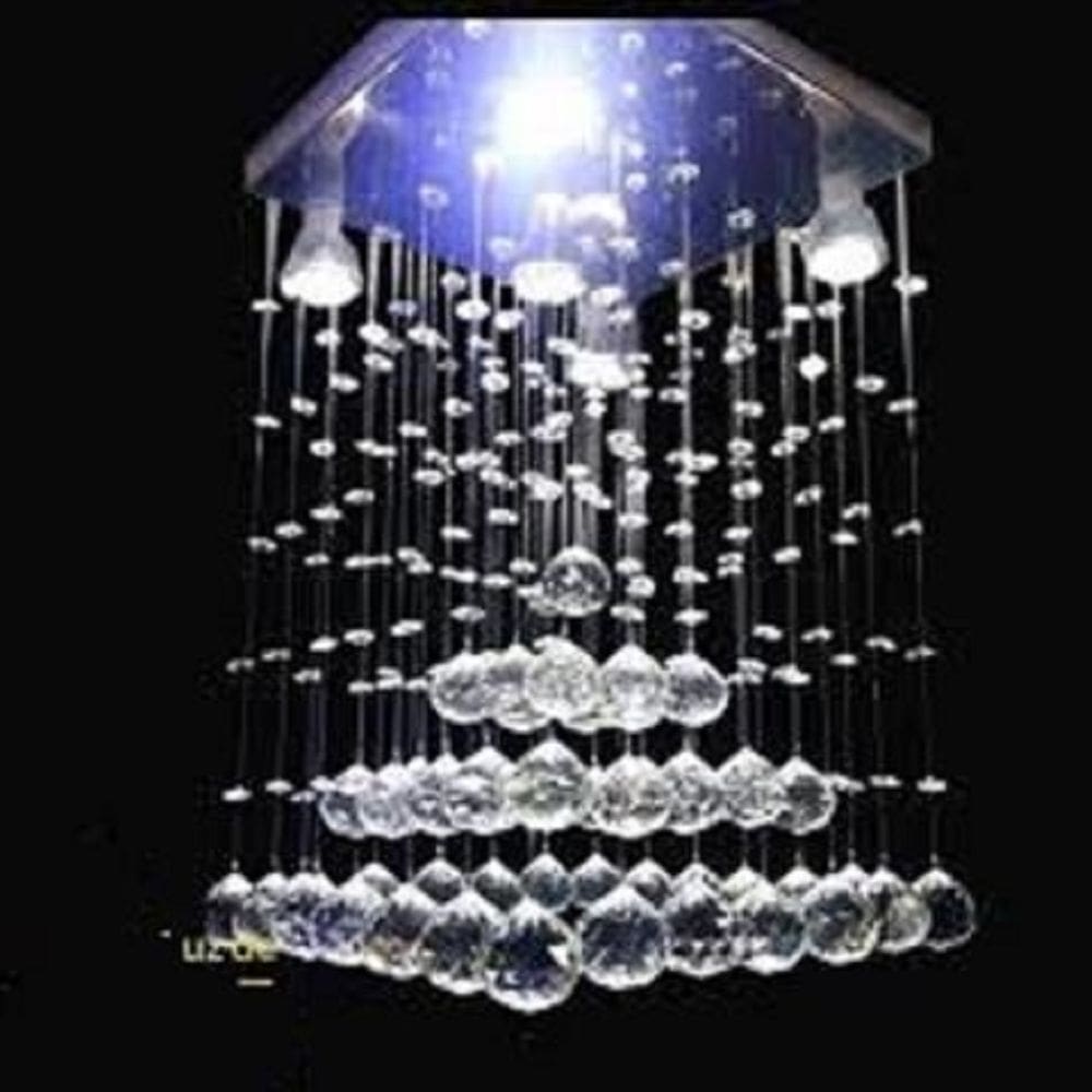 Lustre para sala, quarto, hall, em Cristal k9 Base 30x30