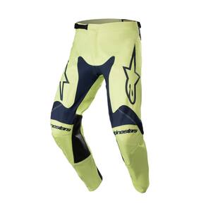 Calças Alpinestars Racer Hoen Night Navy/Verde Fluorescente Tamanho 28