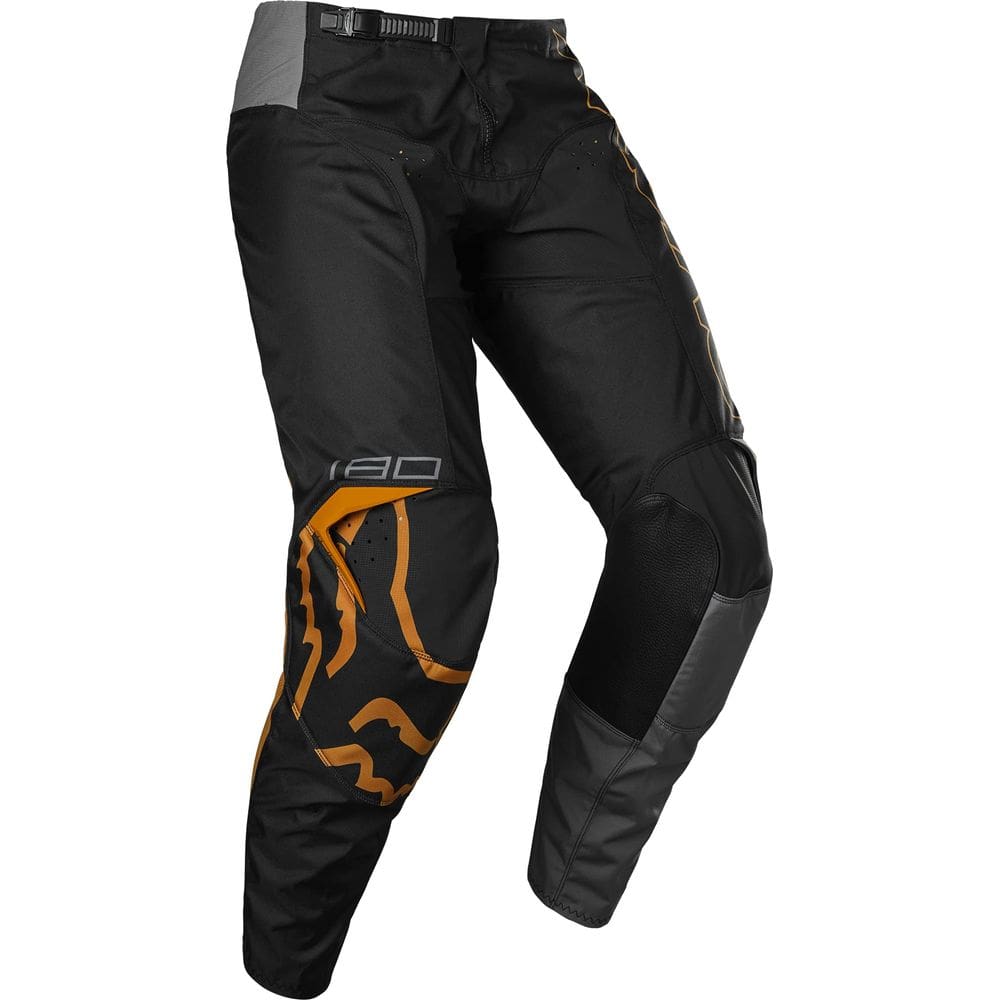 Calça de motocross Fox Racing Youth 180 SKEW preta/dourada