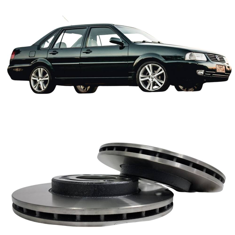 Disco De Freio Dianteiro Ventilado Fremax Volkswagen Santana 1.8 / 2.0 1984 A 1994