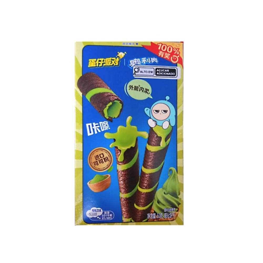 Oreo Cocoa Crisp Roll Wafer Matcha - Importado