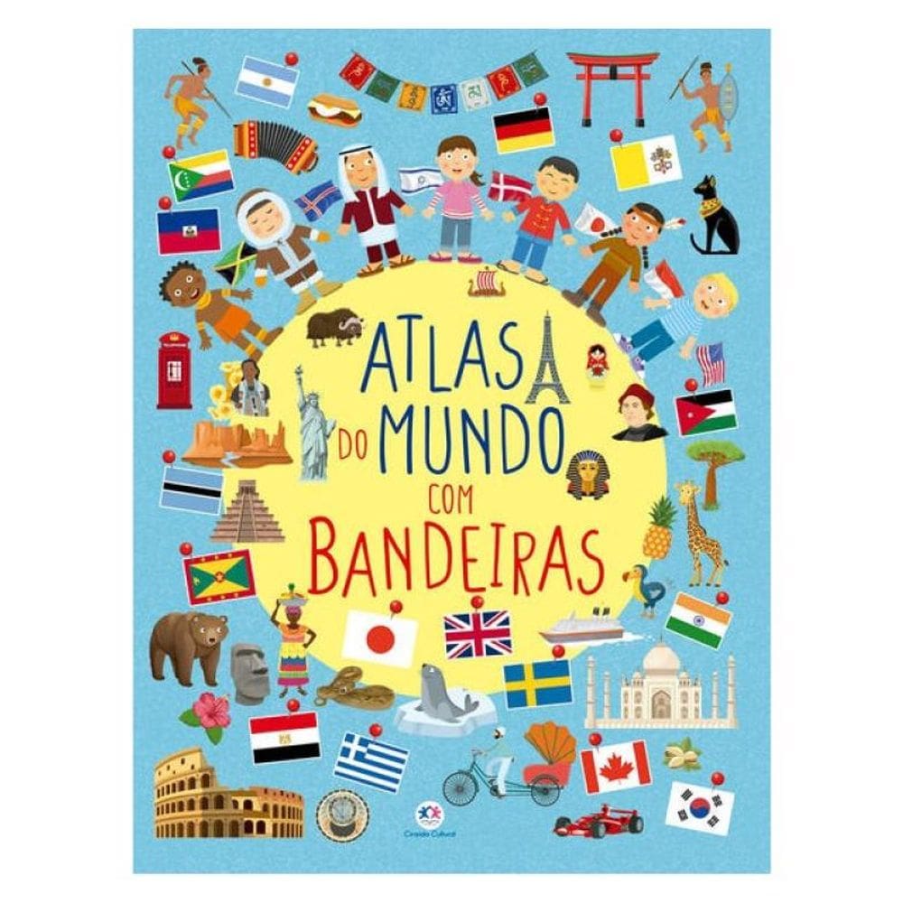 Atlas Do Mundo Com Bandeiras