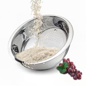 Escorredor De Arroz Produzido em Aço Inox Lavador de Alimentos Cozinha