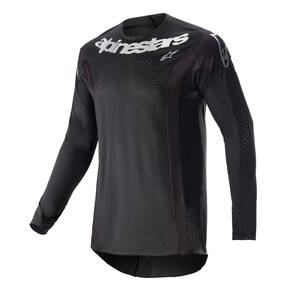 Jersey Alpinestars Techstar Arch preto/prata 2X para homens