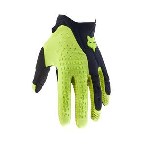 Luva de motocross Fox Racing PAWTECTOR preta/amarela XXL
