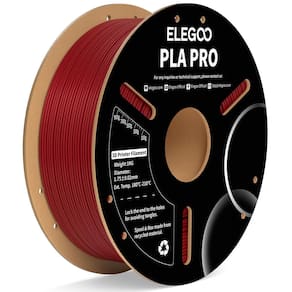 Filamento para impressora 3D ELEGOO PLA PRO 1,75 mm vermelho bordô 1 kg