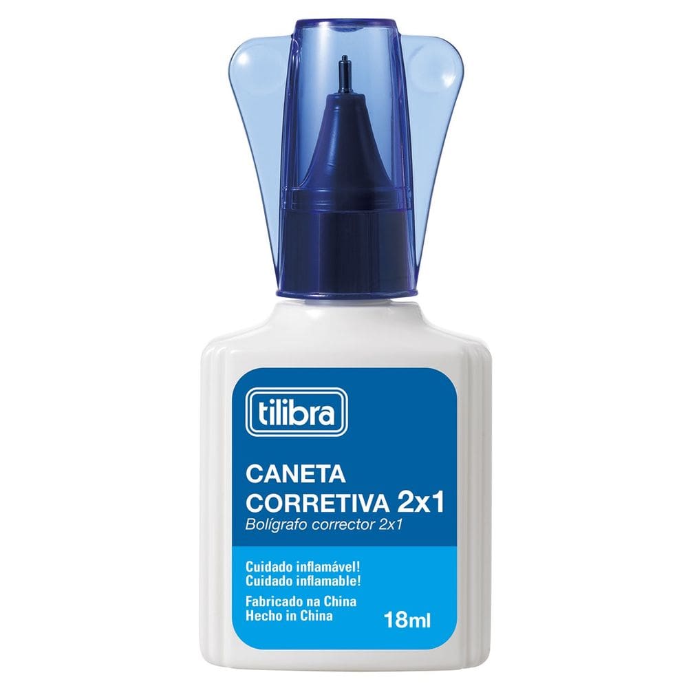 Caneta Corretiva 18ml 2 em 1 - Tilibra