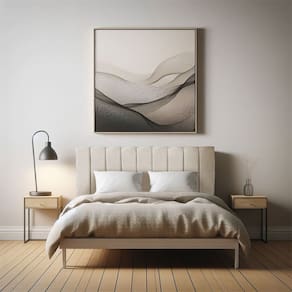 Cabeceira Painel Casal 1,40m Londres Suede Bege Dal Poz Estofados