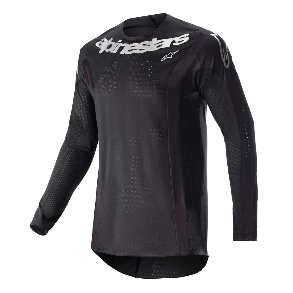 Jersey Alpinestars Techstar Arch preto/prata para homens