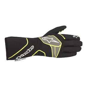 Luvas Alpinestars TECH-1 Race V2 GL SF pretas/amarelas Fluo 2XL