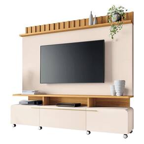 Estante Home Theater Artís Cinamomo Off White – HB Móveis