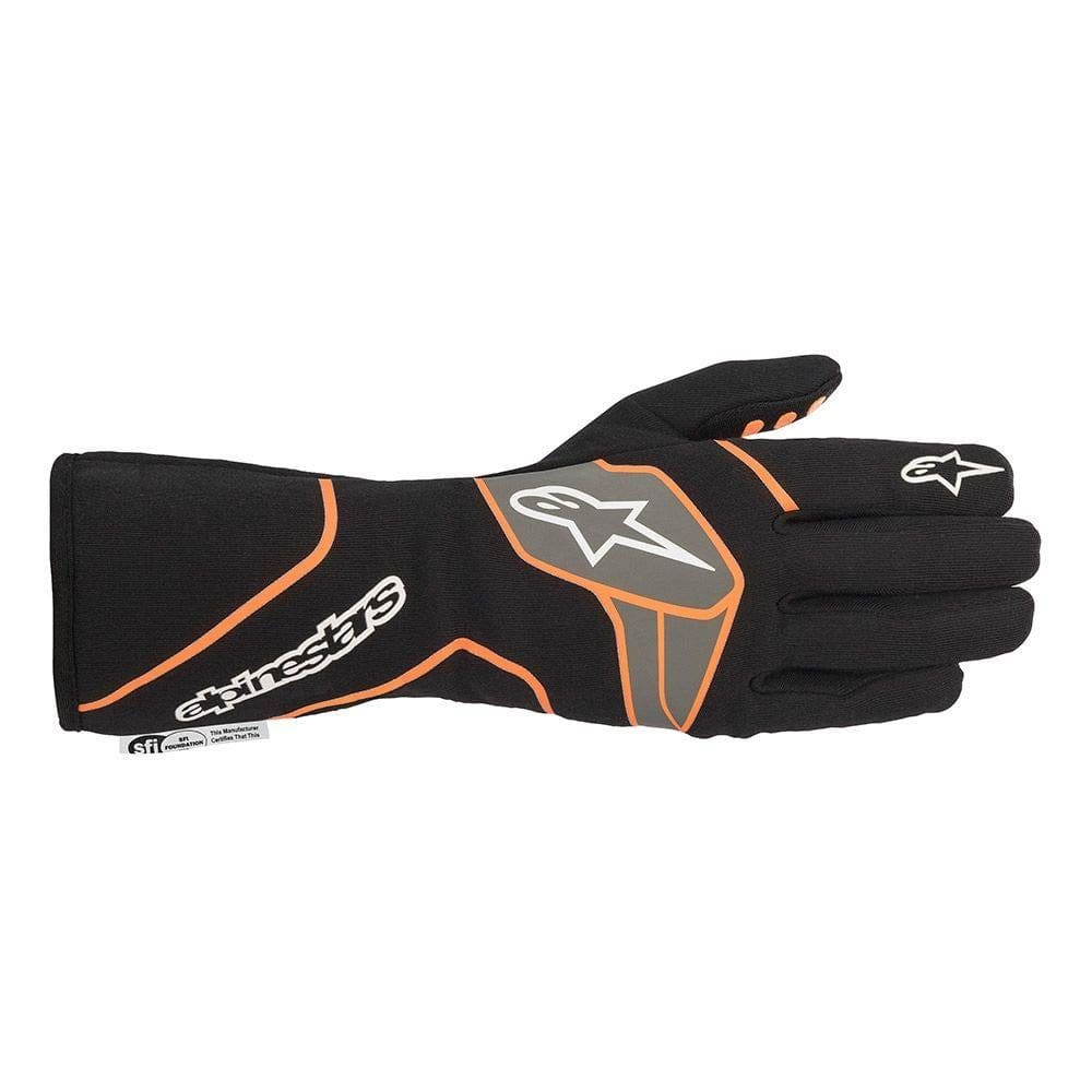 Luvas Alpinestars TECH-1 Race V2 GL SF pretas ONG Fluo 2XL