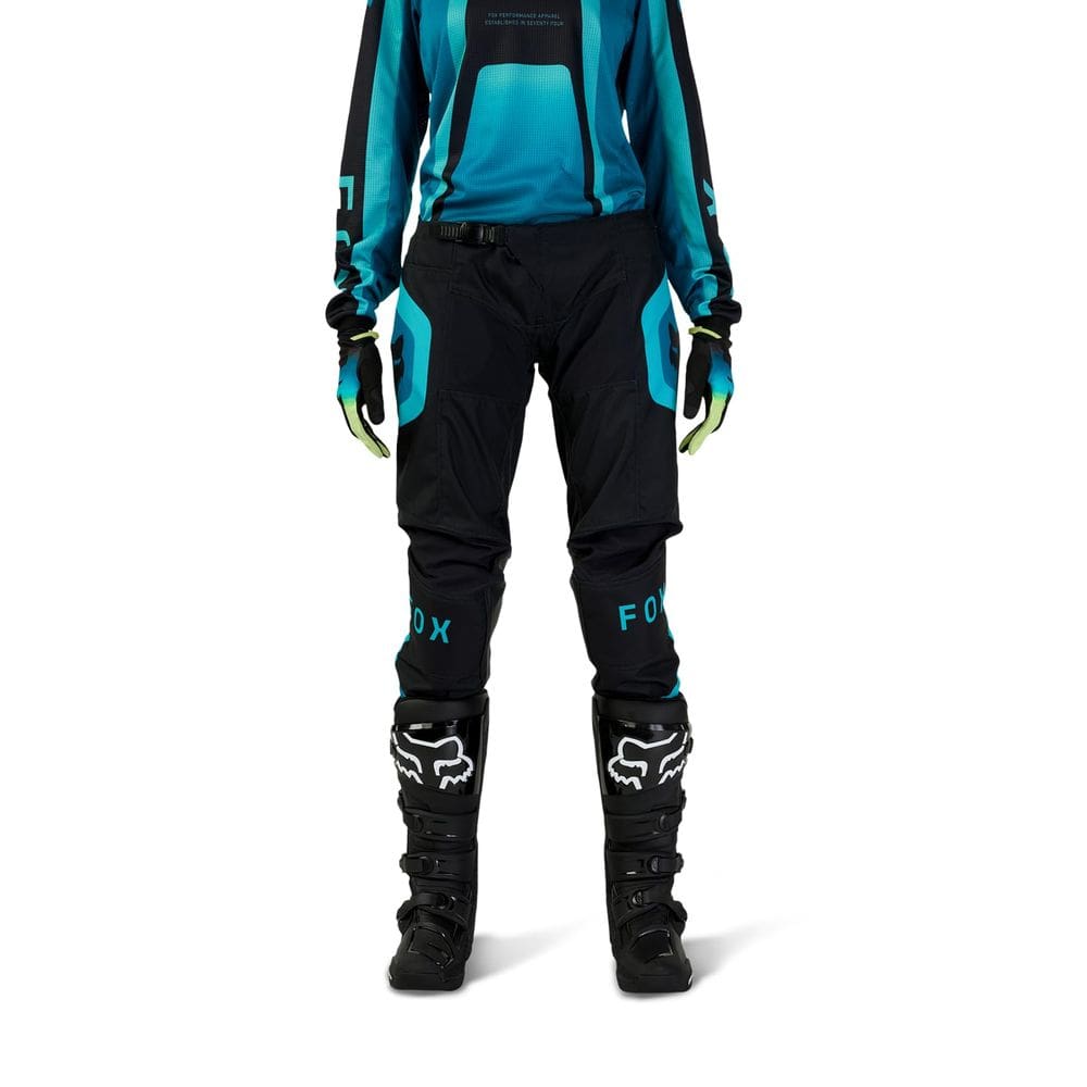 Calça de motocross Fox Racing 180 Ballast feminina Maui Blue tamanho 4