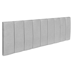 Cabeceira Painel Casal Queen 1,60m Londres Linho Cinza Dal Poz Estofados