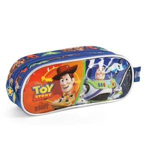 Estojo Duplo Escolar Infantil Toy Story Woody 2 Laranja