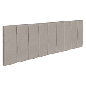 Cabeceira Painel Casal King 1,95m Londres Linho Capuccino Dal Poz Estofados
