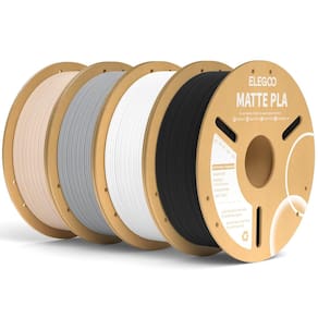 Pacote de filamento de impressora 3D ELEGOO Matte PLA de 1,75 mm e 4 kg