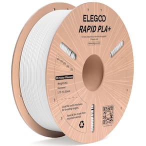 Filamento para impressora 3D ELEGOO Rapid PLA Plus 1,75 mm branco 1 kg