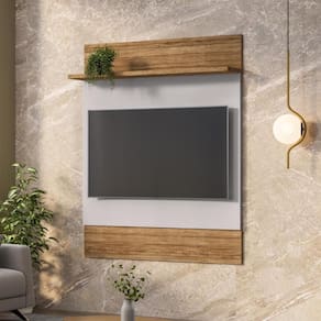 Jogo Painel e Rack Rivendell Naturalle Off White