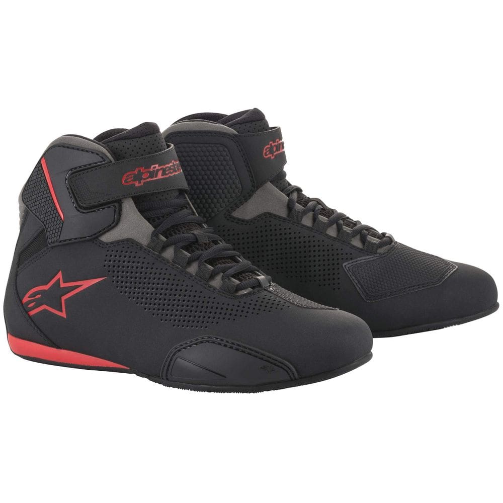 Sapato de motocicleta Alpinestars Sektor Vented para homens preto/cinza
