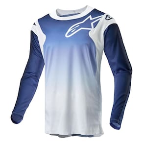 Jersey Alpinestars Racer Hoen branco/azul escuro/azul claro 2X