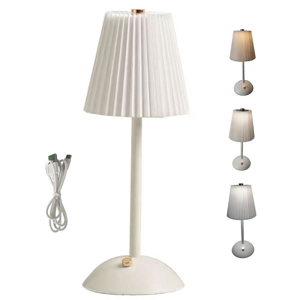 Luminaria Abajur Mesa 3 Tons Led USB Bateria Recarregavel Escritorio Cabeceira Sala Quarto Recepçao Escritorio Decoraçao Iluminaçao