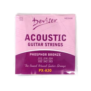 Kit 40 Encordoamentos Land Para Violão Aço Px-A30 0.12