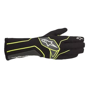Luvas de karting Alpinestars Tech-1 K V2 Tamanho XL Preto/Amarelo