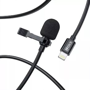 Microfone De Lapela Lightning Hrebos Compatível Com IOS