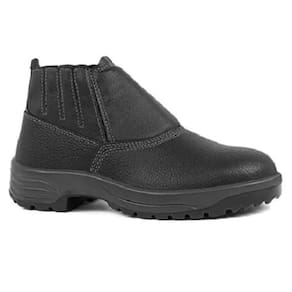 Bota Couro Bico Plástico Com/Elástico Usafe Fujiwara N-38 CA48413