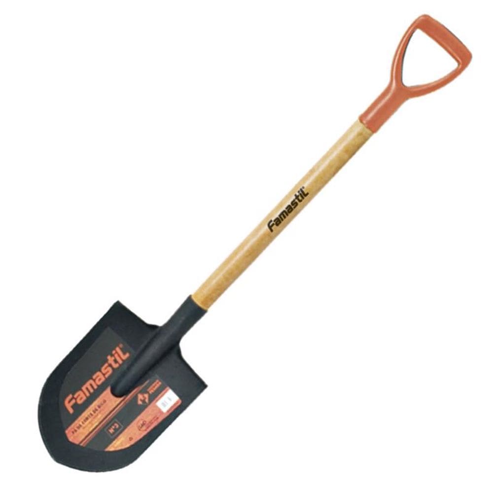Pá Ajuntadeira Bico Grande nº 4 com Cabo 75cm - Famastil 00558.004