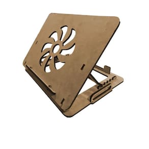 Base Suporte Notebook Dobrável Mdf Cru E Suportes De Celular