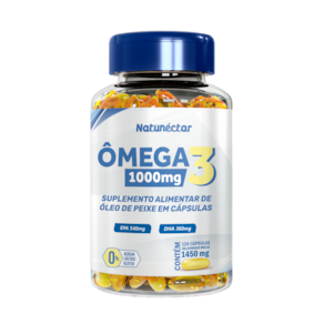 Ômega 3 Suplemento Alimentar Óleo de Peixe Natunectar 1450mg - 120 Capsulas