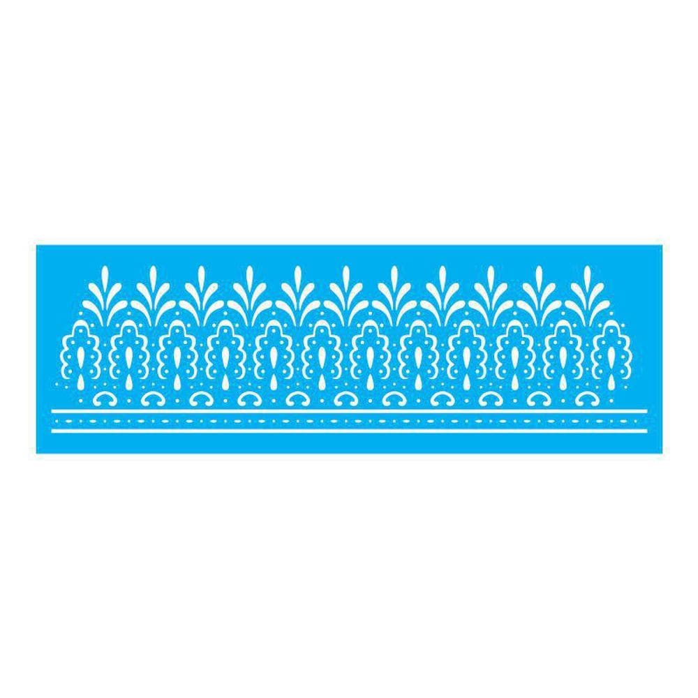 Stencil Tamako Barrado - 10X30Cm - Ref 7673