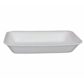 Kit 400 Bandeja De Isopor Branca - B02 Funda 21X14X2,8Cm