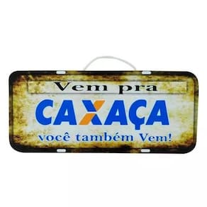 Placa De Carro Decorativa Madeira VPra Caxaça Você Também