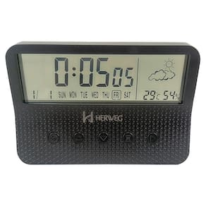 Despertador Digital Herweg 2986 - Alarme e Termômetro