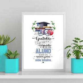 Quadro Agradecimento Ao Professor 33X24Cm