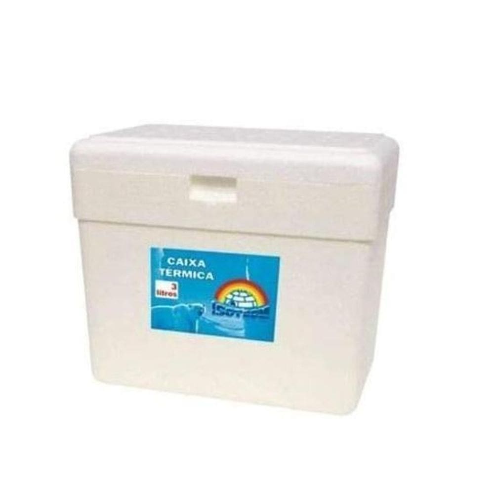 Kit 3 Caixas Térmica Isopor 5 L Gelo Cerveja Refri Isoterm
