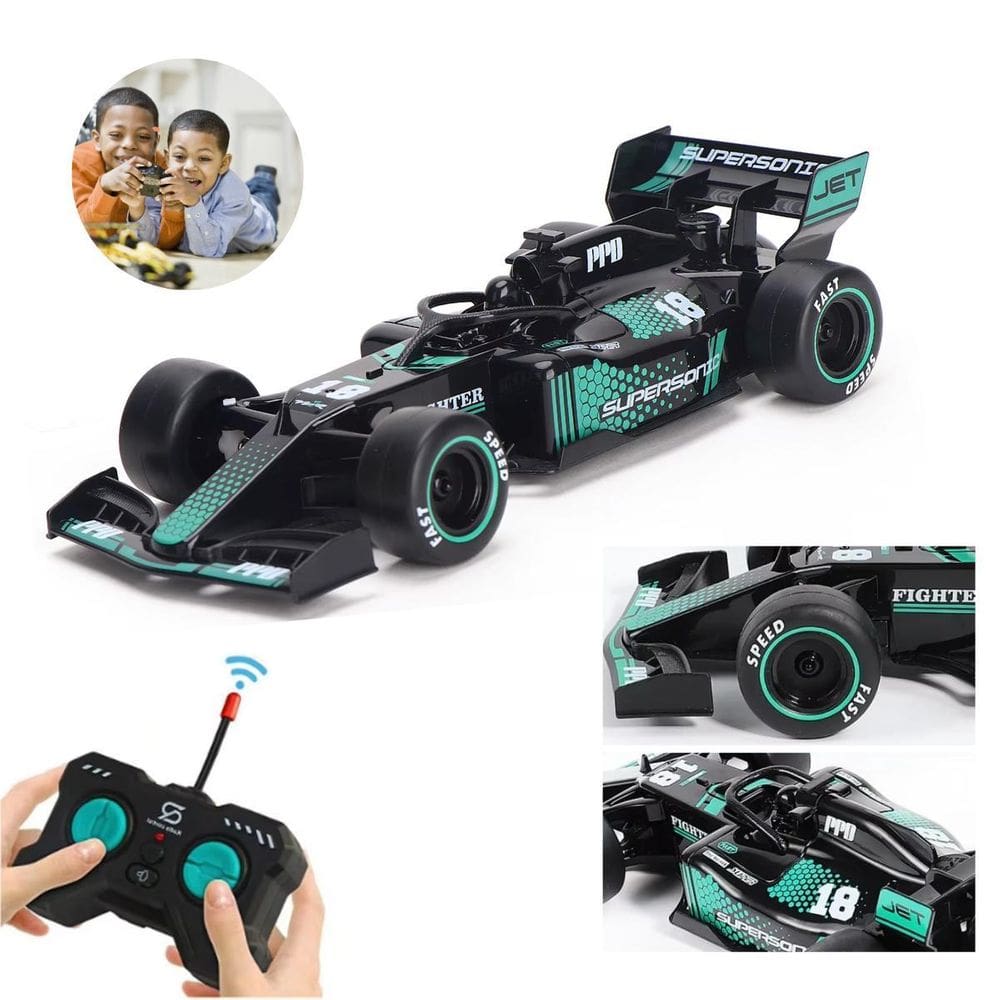 Carrinho F1 Controle Remoto Fumaça E Spray De Água Led