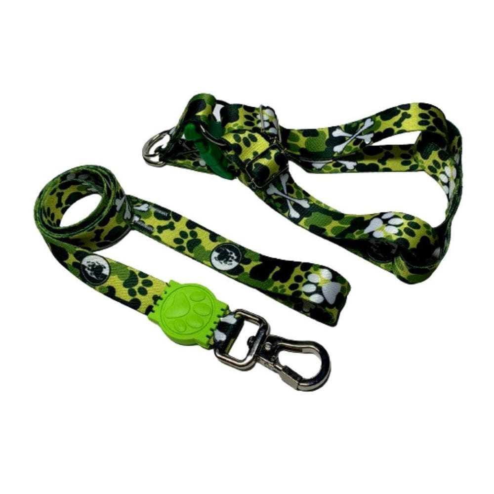 Coleira Peitoral Cães Super Premium Seda 25 Mm - Verde Nº 3