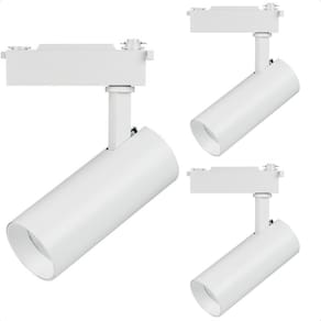 Kit 3 Spot Led MR16 para Trilho Eletrificado Branco 110/220v 6500K Frio