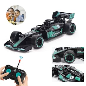 Carro F1 Recarregável Controle Remoto Com Efeito Fumaça