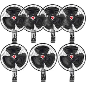 Kit 7 Mini Ventilador Veicular Carro Ônibus Caminhão De 20cm