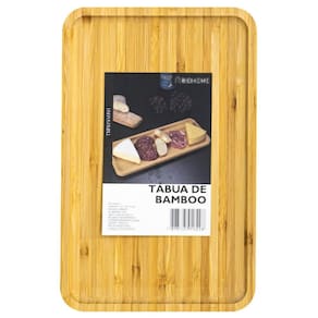 Tábua de Bambu Decorativa Churrasco e Frios 28x18cm Istambul - Rio Home