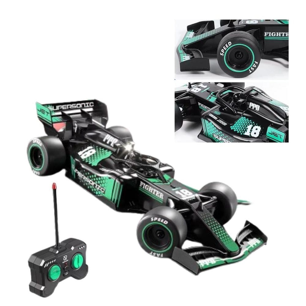 Carrinho Formula 1 Controle Remoto Fumaça Led Realista